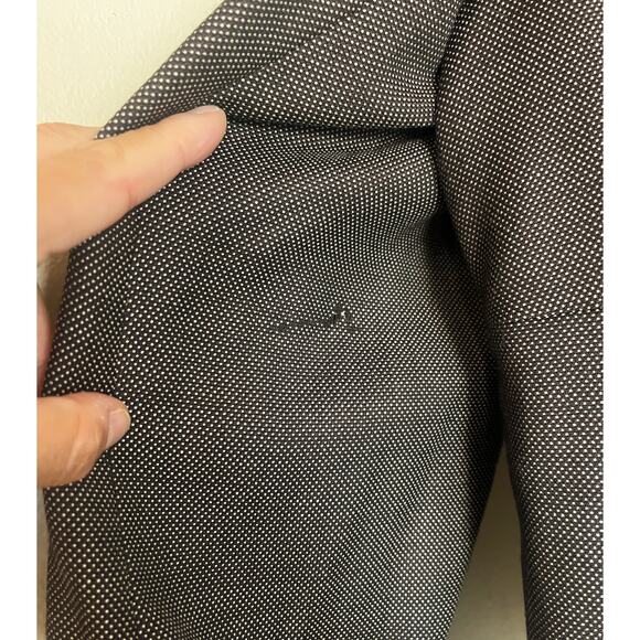 ESCADA Blazer Jacket Single Breasted Wool Career Slim Tailored 46 EUC - Picture 5 of 9